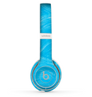 The Blue Painted Brush Texture Skin Set for the Beats by Dre Solo 2 Wireless Headphones