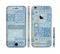 The Blue Patched Paisley Pattern Sectioned Skin Series for the Apple iPhone 6/6s