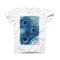The Blue Peacock ink-Fuzed Front Spot Graphic Unisex Soft-Fitted Tee Shirt