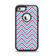 The Blue & Pink Sharp Chevron Pattern Apple iPhone 5-5s Otterbox Defender Case Skin Set