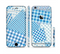 The Blue Plaid Patches Sectioned Skin Series for the Apple iPhone 6/6s Plus