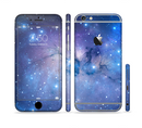 The Blue & Purple Mixed Universe Sectioned Skin Series for the Apple iPhone 6/6s