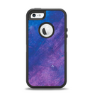 The Blue & Purple Pastel Apple iPhone 5-5s Otterbox Defender Case Skin Set