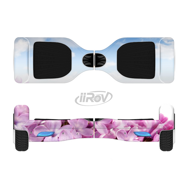 The Blue Sky Pink Flower Field Full-Body Skin Set for the Smart Drifting SuperCharged iiRov HoverBoard