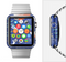 The Blue Vector Fish and Boat Pattern Full-Body Skin Set for the Apple Watch