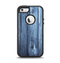 The Blue Washed WoodGrain Apple iPhone 5-5s Otterbox Defender Case Skin Set
