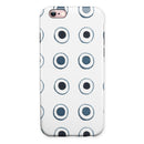 The Blue Watercolor Circle Polka Dots iPhone 6/6s or 6/6s Plus 2-Piece Hybrid INK-Fuzed Case