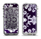 The Blue & White Delicate Pattern Apple iPhone 5-5s LifeProof Nuud Case Skin Set