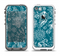 The Blue & White Floral Sketched Lace Patterns v21 Apple iPhone 5-5s LifeProof Fre Case Skin Set