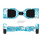 The Blue & White Hawaiian Floral Pattern V4 Full-Body Skin Set for the Smart Drifting SuperCharged iiRov HoverBoard