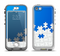 The Blue & White Scattered Puzzle Apple iPhone 5-5s LifeProof Nuud Case Skin Set