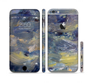 The Blue & Yellow Abstract Oil Painting Sectioned Skin Series for the Apple iPhone 6/6s Plus