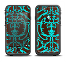 The Blue and Brown Elegant Lace Pattern Apple iPhone 6/6s LifeProof Fre Case Skin Set