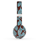 The Blue and Brown Paisley Pattern V4 Skin Set for the Beats by Dre Solo 2 Wireless Headphones