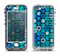 The Blue and Green Vibrant Hexagons Apple iPhone 5-5s LifeProof Nuud Case Skin Set