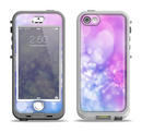 The Blue and Purple Translucent Glimmer Lights Apple iPhone 5-5s LifeProof Nuud Case Skin Set