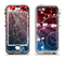 The Blue and Red Light Arrays with Glowing Vines Apple iPhone 5-5s LifeProof Nuud Case Skin Set