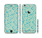 The Blue and Yellow Floral Pattern V43 Sectioned Skin Series for the Apple iPhone 6/6s