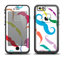 The Bold Colorful Mustache Pattern Apple iPhone 6/6s LifeProof Fre Case Skin Set