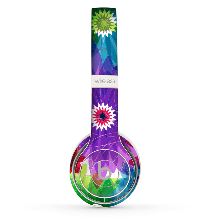 The Boldly Colored Flowers Skin Set for the Beats by Dre Solo 2 Wireless Headphones