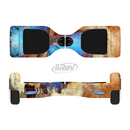 The Bright Blue Butterfly on Grunge Gold Surface Full-Body Skin Set for the Smart Drifting SuperCharged iiRov HoverBoard