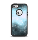 The Bright Blue Vivid Galaxy Apple iPhone 5-5s Otterbox Defender Case Skin Set