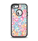 The Bright Colored Vector Spiral Pattern Apple iPhone 5-5s Otterbox Defender Case Skin Set