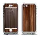 The Bright Ebony Woodgrain Apple iPhone 5-5s LifeProof Nuud Case Skin Set