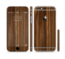 The Bright Ebony Woodgrain Sectioned Skin Series for the Apple iPhone 6/6s Plus