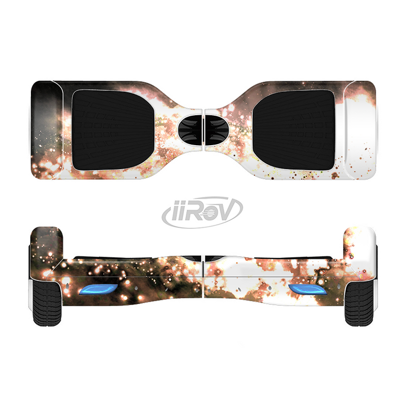 The Bright Gold Cloudy Lights Full-Body Skin Set for the Smart Drifting SuperCharged iiRov HoverBoard