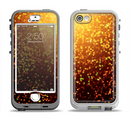 The Bright Gold Glowing Sparks Apple iPhone 5-5s LifeProof Nuud Case Skin Set