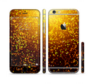 The Bright Gold Glowing Sparks Sectioned Skin Series for the Apple iPhone 6/6s Plus