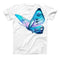 The Bright Graceful Butterfly ink-Fuzed Unisex All Over Full-Printed Fitted Tee Shirt