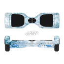 The Bright Light Blue Swirls with Butterflies Full-Body Skin Set for the Smart Drifting SuperCharged iiRov HoverBoard