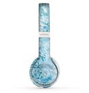 The Bright Light Blue Swirls with Butterflies Skin Set for the Beats by Dre Solo 2 Wireless Headphones