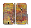 The Bright Orange Torn Posters Sectioned Skin Series for the Apple iPhone 6/6s