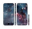 The Bright Pink Nebula Space Sectioned Skin Series for the Apple iPhone 6/6s Plus