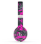The Bright Pink and Gray Digital Camouflage Skin Set for the Beats by Dre Solo 2 Wireless Headphones