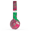 The Bright Pink and Green Flowers Skin Set for the Beats by Dre Solo 2 Wireless Headphones