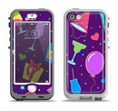The Bright Purple Party Drinks Apple iPhone 5-5s LifeProof Nuud Case Skin Set
