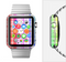 The Bright Rainbow Plaid Pattern Full-Body Skin Set for the Apple Watch