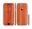 The Bright Red Stained Wood Sectioned Skin Series for the Apple iPhone 6/6s