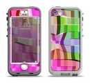 The Bright Translucent Wave Pattern V2 Apple iPhone 5-5s LifeProof Nuud Case Skin Set