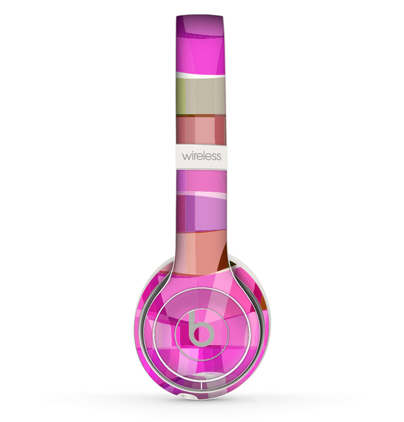 The Bright Translucent Wave Pattern V2 Skin Set for the Beats by Dre Solo 2 Wireless Headphones
