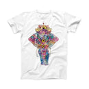 The Bright Watercolor Ethnic Elephant ink-Fuzed Front Spot Graphic Unisex Soft-Fitted Tee Shirt