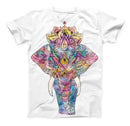The Bright Watercolor Ethnic Elephant ink-Fuzed Unisex All Over Full-Printed Fitted Tee Shirt
