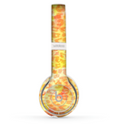 The Bright Yellow and Orange Leopard Print Skin Set for the Beats by Dre Solo 2 Wireless Headphones