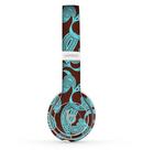 The Brown & Teal Paisley Pattern Skin Set for the Beats by Dre Solo 2 Wireless Headphones
