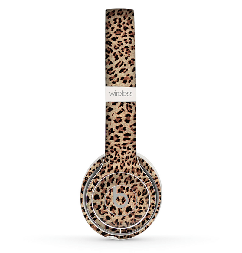 The Brown Vector Leopard Print Skin Set for the Beats by Dre Solo 2 Wireless Headphones