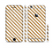 The Brown & White Striped Pattern Sectioned Skin Series for the Apple iPhone 6/6s Plus